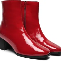 Yoho BOOT 102 | Premium Gloss Finish | Soft Lycra Lining | Durable Tunit Sole Boots For Women image 1