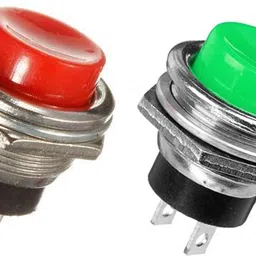 symfonia 2Pin 3Amp Momentary RED GREEN Metal Panel Mount Push Button Switch Horn Switch Electronic Components Electronic Hobby Kit-picture-25