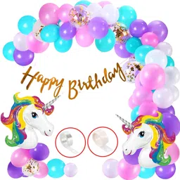 soi Unicorn Birthday Decorations For Girls Unicorn Birthday Balloons-picture-11