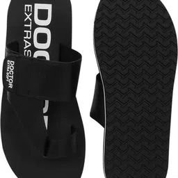 doctor extra soft Men's One Toe Slippers Ortho Care Orthopaedic Diabetic Dr Stylish House Flip-Flop and Thump Ring Slip on for Gents and Boys OR D-26 Men Slippers image 5