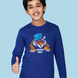 NUSYL Boys Unstoppable Text Printed Round Neck Cotton Casual T-shirt-picture-13