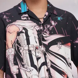 HIGHLANDER Marvel X-Men Printed Cuban Collar Relaxed Shirt image 5