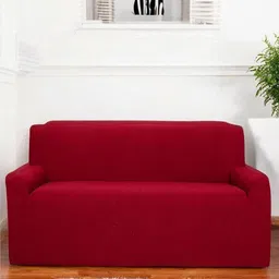 HOUSE OF QUIRK Triple Seater Universal Jacquard Crocodile Soft Touching Fabric Sofa Cover image 2