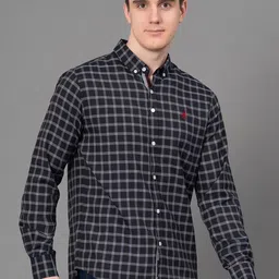 Red Tape Grid Tattersall Checks Button-Down Collar Casual Shirt image 4