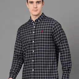 Red Tape Grid Tattersall Checks Button-Down Collar Casual Shirt image 5
