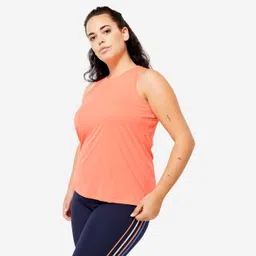 Women Gym Tank Top - Coral-image-98