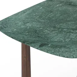 urban ladder Adria Jade Green Marble 6 Seater Dining Table image 4