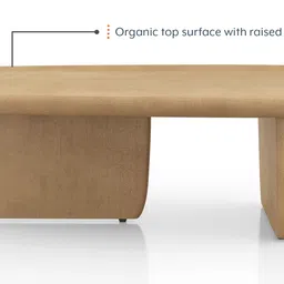 urban ladder Kaya Rectangular Solid Wood Coffee Table in Oak Finish image 4