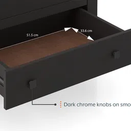 urban ladder Walter Solid Wood Chest of 4 Drawers in Mango Mahogany Finish image 5