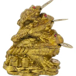 wens Triple Frog Family With Coin For Happiness, Health, Wealth and Positive Environment image 3