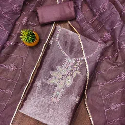 Maroosh Embellished Unstitched Dress Material-picture-20