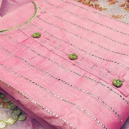 MANVAA Striped Embellished Unstitched Dress Material-image-27