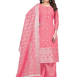 MANVAA Ethnic Motifs Woven Design Unstitched Dress Material-picture-36