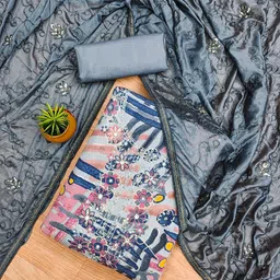 Maroosh Embellished Unstitched Dress Material-picture-12