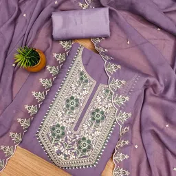 MANVAA Embellished Unstitched Dress Material-picture-35