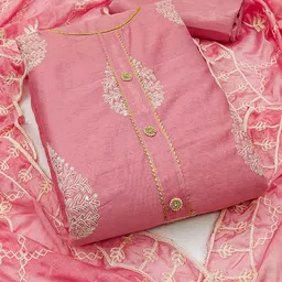 MANVAA Ethnic Motifs Embroidered Sequined Unstitched Dress Material-picture-13