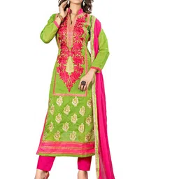 MANVAA Ethnic Motifs Embroidered Unstitched Dress Material-picture-19