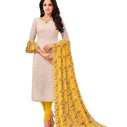 MANVAA Floral Embellished Sequinned Unstitched Dress Material-picture-7