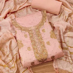 Panzora Woven Design Unstitched Dress Material-picture-11