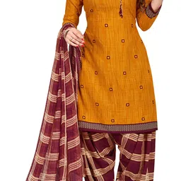 MANVAA Ethnic Motifs Printed Unstitched Dress Material image 4