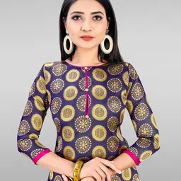 MANVAA Ethnic Motifs Printed Unstitched Dress Material image 5