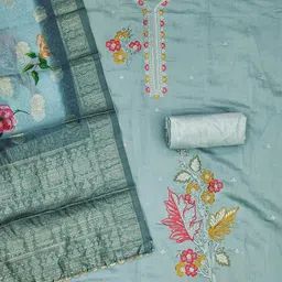 Maroosh Embellished Unstitched Dress Material image 2