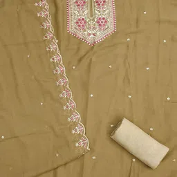 Maroosh Embellished Unstitched Dress Material image 2