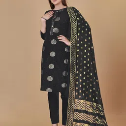 MANVAA Ethnic Motifs Woven Design Unstitched Dress Material image 2