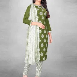 MANVAA Ethnic Motifs Printed Unstitched Dress Material image 3