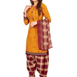 MANVAA Ethnic Motifs Printed Unstitched Dress Material image 5