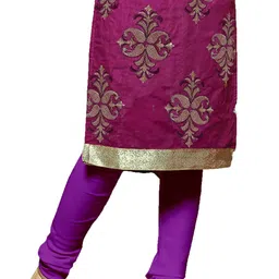 MANVAA Ethnic Motifs Embroidered Thread Work Modal Cotton Unstitched Dress Material image 2