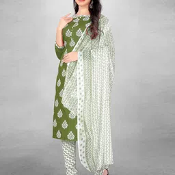 MANVAA Ethnic Motifs Printed Unstitched Dress Material image 4