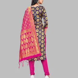 MANVAA Ethnic Motifs Printed Unstitched Dress Material image 3