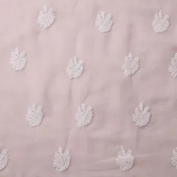 ADA Chikankari Embroidered Unstitched Dress Material image 5