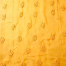 ADA Ethnic Motifs Embroidered Chikankari Unstitched Dress Material image 5