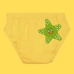 NUSYL Boys Pack of 3 Yellow,White,Grey Printed Briefs image 2