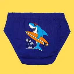 NUSYL Boys Pack of 3 Red,White, Blue Printed Briefs image 3