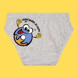 NUSYL Boys Pack Of 3 Graphic Printed Pure Cotton Basic Briefs image 3