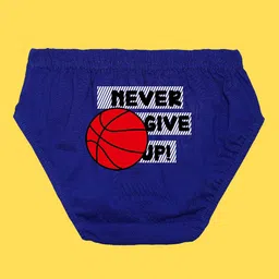 NUSYL Boys Pack of 3 White,Blue,Grey Printed Briefs image 4