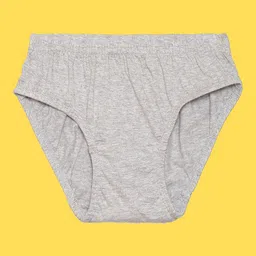 NUSYL Boys Pack of 3 White Grey & Yellow Printed Briefs image 4