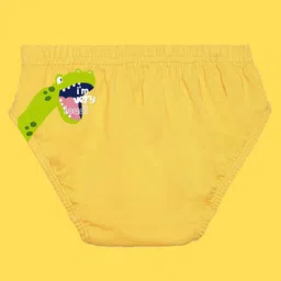 NUSYL Boys Pack Of 3 Printed Cotton Mid-Rise Basic Briefs image 5