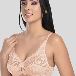 StyFun Pack Of 3 Black & Blue Non Padded & Non Wired Floral Bra image 5