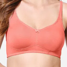 VStar Women Coral Seamless Medium Support Full Coverage T Shirt Bra image 2