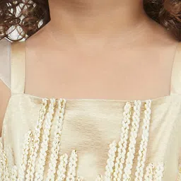 TIC TAC TOE Maroon & Beige Floral A-Line Dress image 2