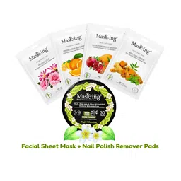 MasKing Pack of 5 Facial Sheet Mask & Nail Polish Remover Pads-picture-7
