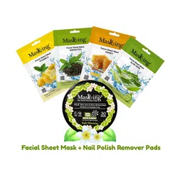 MasKing Pack of 5 Facial Sheet Mask & Nail Polish Remover Pads-picture-11