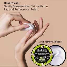 MasKing Set of 4 Soothing Facial Masks with Night Blooming Nail Polish Remover Pads image 4
