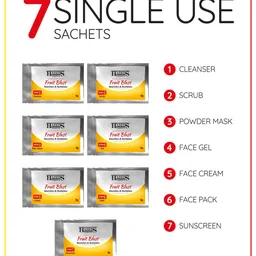 HABIBS Fruit Blast Facial Kit With Papaya Extract - 50g image 4