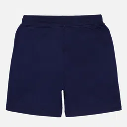 PROTEENS Girls Navy Blue Solid Slim Fit Antiviral & Antibacterial Regular Shorts image 2