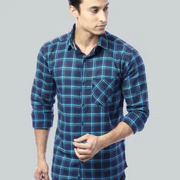 FUBAR Slim Fit Tartan Checked Casual Shirt image 1